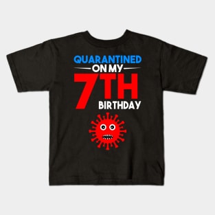 Quarantine On My 7th Birthday Kids T-Shirt